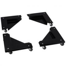 Lotto di 4 Carrellini Angolari In Metallo 400 E 800 Kg - Ruote In Poliuretano