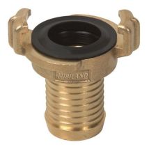 Ribimex - Raccordo Rapido in Ottone Scanalato 3/4 Ø 19 mm - Per Tubo Ø 19 mm - Aree Verdi