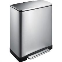 EKO - E-cube Pattumiera A Pedale Rettangolare 50 L Inox Opaco