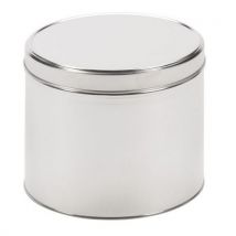 Lotto di 10 Scatola Metallica Rotonda Con Coperchio Di Chiusura