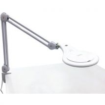 Manutan Expert - Lampada Circolare LED con Lente d'Ingrandimento 2.25x - 600 lm 9W 7000K - Bianco
