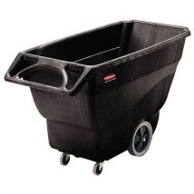 Rubbermaid - Carrello Con Cassone Ribaltabile 400l Nero