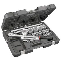 Facom - Set Chiavi a Bussola Esagonali 3/4" 18 Pezzi - KL.500 - Utensili Manuali Professionali