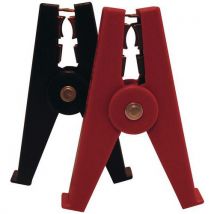 Cable Equipements - Pinza Isolata 200a Nera Con Contatti In Ottone - Max 48v