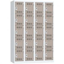 Vinco - Armadietto 4 Col 300mm 5 Scomp Portalucchetto Grigio Talpa