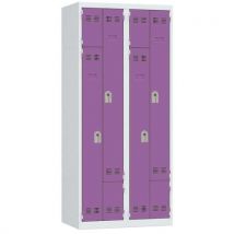 Vinco - Armadietto A L 2 Colonne 400mm Chiave Prugna