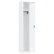 Vinco - Armadietto Per Ufficio 1 Colonna 300mm Portalucchetto Bianco