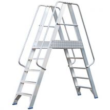 Solide - Piattaforma Per Scaletta A Doppio Accesso - 5 Gradini
