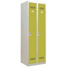 Vinco - Armadietto Sporco/pulito 2 Col 300mm Portalucchetto Anice