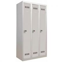 Vinco - Armadietto Sporco/pulito 3 Col 300mm Portalucchetto Grigio