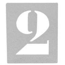 Lotto di 10 Stencil In Alluminio - Kit Di 10 Numeri