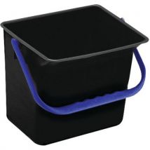 Secchio Nero Con Manico Blu 6l - Manutan