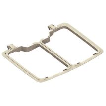 TTS - Adattatore in Plastica per Pattumiere 2 x 45L - Bianco - Accessorio Standard per Gestione Rifiuti