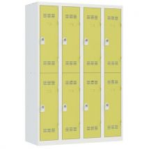 Vinco - Armadietto 4 Colonne 300mm 2 Scomparti Portalucchetto Anice