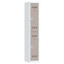 Vinco - Armadietto 1 Colonna 300mm 2 Scomparti Chiave Grigio Talpa