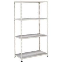 Manutan Expert - Scaffalatura Rapid 2 - 1830x915x455mm - 4 Ripiani in Metallo Zincato - Carico 340kg/ripiano