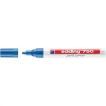 Edding - Pennarello Indelebile E750 Blu Blu Punta 2-4 Mm