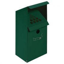 Var - Posacenere Da Parete In Acciaio - Con Supporto - 37 L - Verde Muschio