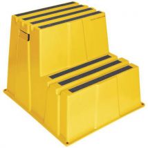 Scaletta Antiscivolo - 2 Gradini - Gialla - Manutan - Manutan
