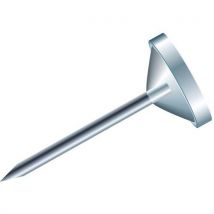 Exacompta - Confezione Da 100 Puntine-spilli A Testa Piatta Con Punta Da 8 Mm Crystal