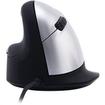 R-Go Tools - Mouse Ergonomico Verticale per Mancini - Taglia L - USB-C/USB-A - Silenzioso