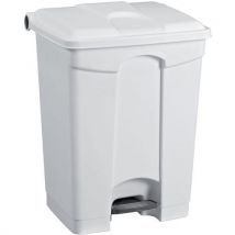 Pattumiera In Plastica A Pedale H 60 Cm Bianco - Manutan