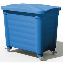 EMP - Contenitore Di Stoccaggio Coperchio E Rotelle-585l-blu