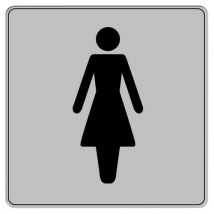 Novap - Pittogramma Iso 7001 Simbolo Toilette Donne 90x90 Mm
