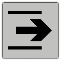 Novap - Pittogramma Iso 7001 Simbolo Uscita 90x90 Mm