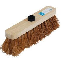 Manutan Expert - Scopa in fibra di cocco 29 cm - Supporto in legno - Ideale per pulizia domestica