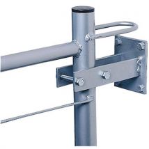 Mottez - Braccio Fissaggio Murale Grigio Per Chiusura Mobile