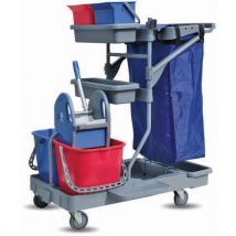 Medial - Carrello Multifunzione Per Le Pulizie Polipropilene 2x15 Lt 2x6 Lt