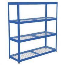 Scaffalatura Rapid 1 1980x1525x610 4 Ripiani A Griglia Blu - Manutan