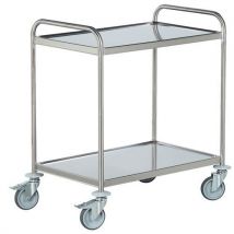 Hupfer - Carrello 2 Ripiani Inox 800 X 500 - Portata = 120 Kg