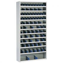 Armadio A Scomparti Grigio Prof.: 40 Cm H: 198 Cm - Manutan