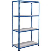 Scaffalatura Rapid 2 4 Ripiani Metallo 1980x915x610 Blu - Manutan