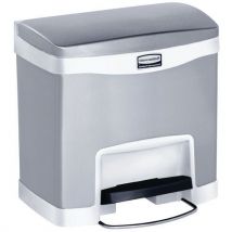 Rubbermaid - Contenitore Slim Jim Step On Front Step Acciaio Inox 15litri