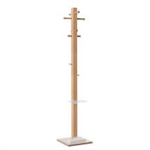 Paperflow - Attaccapanni In Legno Massello Easycloth Modello B Bianco