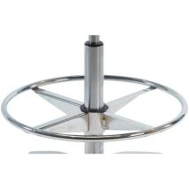 Global Professional Seating - Poggiapiedi Repose-pieds Acciaio Cromato Ø410mm - 5 Anni Garanzia - Riciclabile