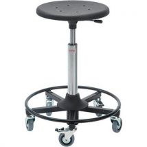 Global Professional Seating - Sgabello Da Officina Sigma 480rs-poliuretano-medio-acciaio