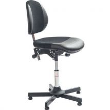 Global Professional Seating - Sedia da officina DUO - Tessuto Acciaio Regolabile - 110 kg