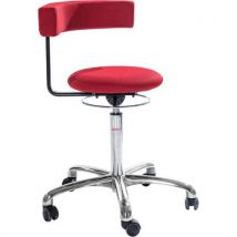 Global Professional Seating - Saturn Alu610-3d Tessuto-bassa-con Rotelle-rosso