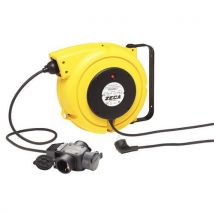 Zeca - Avvolgitore Chiuso Con Presa Multipla Schuko Fiche Schuko