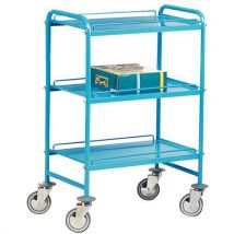 Carrello 3 Ripiani Lamiera 695x405mm Portata 150kg - Manutan