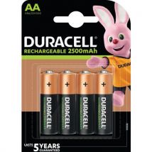 Lotto di 4 Pila Ricaricabile Ultra 2500 Mah Aa Lr6 - Confezione Da 4 Pile - Duracell