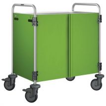 Blanco - Carrello Di Servizio Con Rivestimento Verde Chiaro - 2 Ripiani
