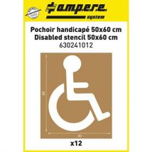 Lotto di 12 Stencil Riutilizzabili In Cartone Rinforzato - Kit Disabile 50x60 Cm - Lotto Da 12 Pezzi