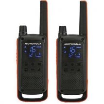 Motorola - Walkie-talkie T82 CLP PMR446 - Portata 10 km - IP24 - 16 Canali