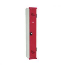 Acial - Armadietto 1 Colonna/1 Scomparto 1800x300x500 Con Lucchetto Rosso