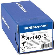 Speedpoint - 50 Viti A Testa Piana Incasso Tx Filettatura Parziale 8x140